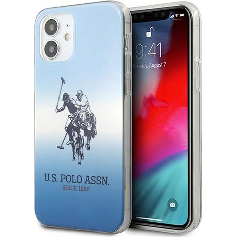Coque iPhone 12 mini US Polo Gradient Collection Bleue (1/5)