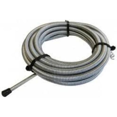 FPLUS desatascador muelle 1.4 m , Muelle en espiral de 8 mm de grosor.