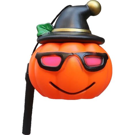 Linterna de calabaza, efecto de luz, funciona con pilas, L, gafas de dibujos animados con luz (1/2)