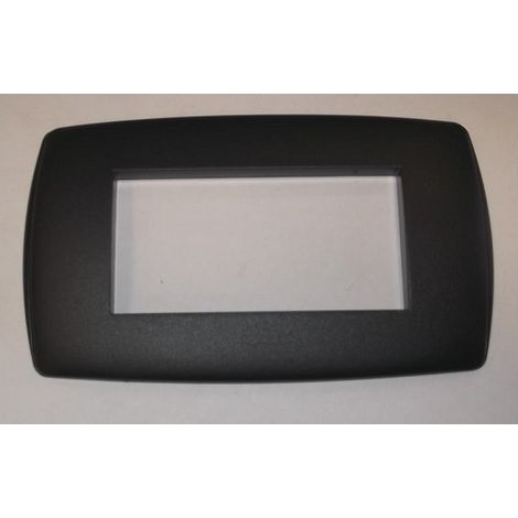 Placca Vela Tonda 4 Posti Antracite Tecnopolimero LEGRAND 682517