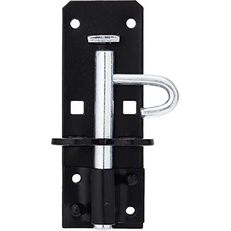 Bulk Hardware BH01736 Chiavistello Rinforzato Tipo 2A, Nero (1/4)