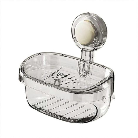 Porte-savon à ventouse avec évacuation d'eau, porte-savon mural mobile, accessoires de salle de bain B (1/5)