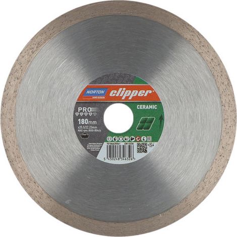 Diamantscheibe NORTON MD 120 C Ø 180 mm Bohrung 25.4 /22.23- 70184625561