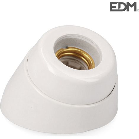 EDM E27-Lampenfassung, gebogene Porzellanfassung (eingeschweißt)