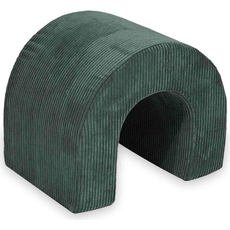 Tunnel de jeu en mousse vert velours côtelé (1/5)