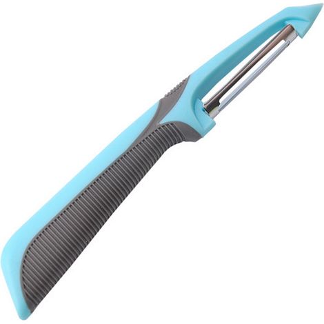 TuseRxln Couteaux d'Office - Éplucheur de Pommes de Terre - Ultra Tranchant et Ergonomique - 1 Pièce - Utilisation Cuisine Bleu-Gris (1/5)