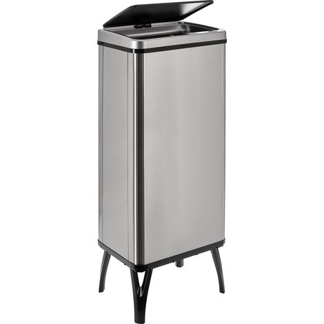 WELL HOME MOBILIARIO & DECORACIÓN Intelligenter Mülleimer mit automatischem Öffnen oder manuellem Kontakt, 60 l, 35,5 x 26 x 95,5 cm, Grau. (1/5)