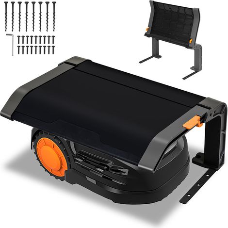 Jiubiaz Garaje para cortacésped Robot cortacésped Herramientas de jardinería Plegable Cobertizo para coche Robot cortacésped Techo