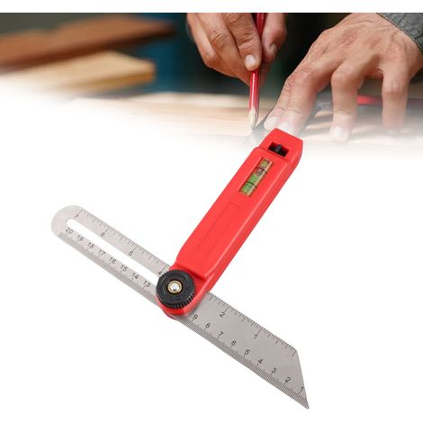 Règle d'angle en forme de T à 45°, règle de marquage de carrelage réglable, règle d'angle de haute précision pour le travail du bois (1/5)