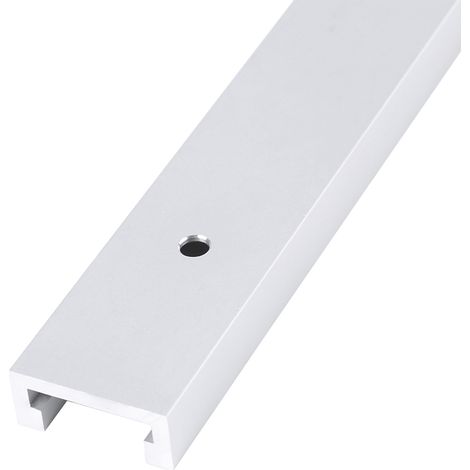 Rail en T en alliage d'aluminium 400mm avec vis auto-taraudeuses pour atelier bois (1/5)
