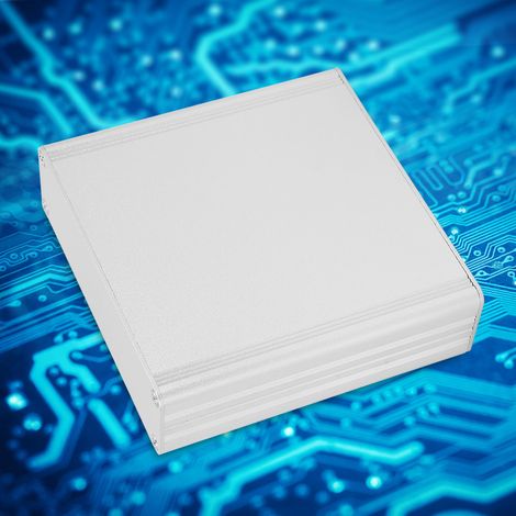 Boîtier de jonction pour circuit imprimé à coque en aluminium, accessoire électrique, couleur argent sable, dissipation thermique, type divisé (1/5)