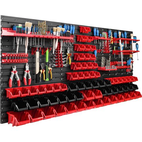 Pannello portautensili 172x78 cm, scaffale per officina/garage (1/5)