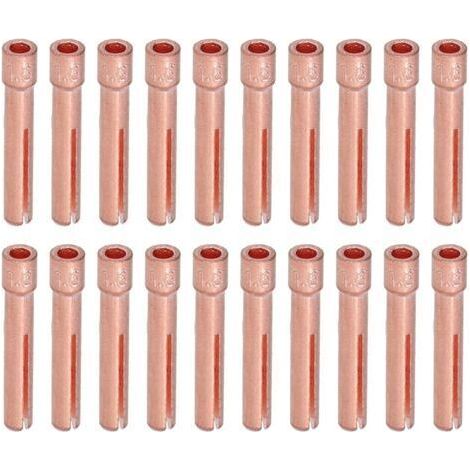 20 pièces pince TIG électrode de tungstène à orifice de 1,6 mm pour accessoires de torche de soudage QQ150 WP-9F (1/5)