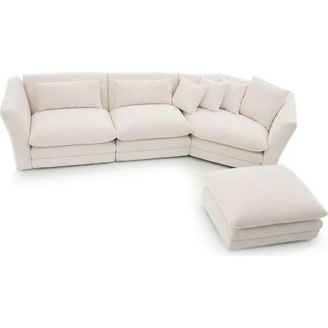Sofa Modular Chaise Longue Angelina 355cm, Beige, 100 cm, Derecho (1/5)