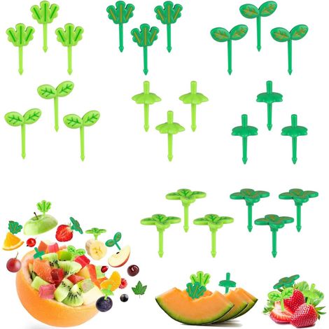 24 wiederverwendbare Mini-Obstgabeln für Kinder