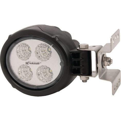 LED-Arbeitsleuchte, rund, 18 W, 1500 lm, 10/30 V, diffuses Licht, mit Deutsch-Stecker, 4 LEDs, Kramp LA10018 (1/5)