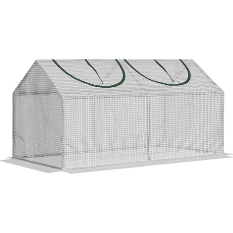 Foliengewächshaus mit Fenster, PE Treibhaus, Tomatenhaus, Frühbeet, 120x60x60 cm, Weiß
On-Site