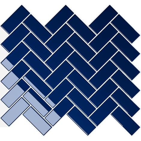 Adesivi Piastrelle Autoadesivi 3D Spina Pesce Blu Cucina 24 pz (1/5)