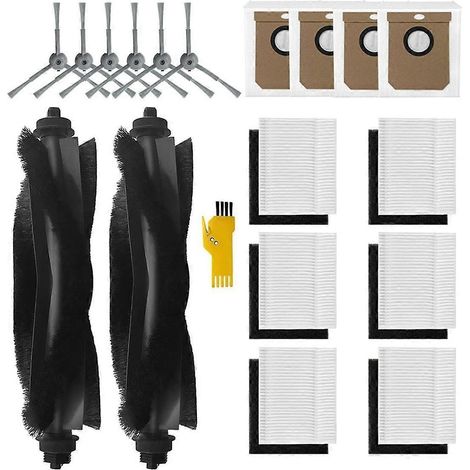 Kit d'accessoires pour aspirateur robot L60/L50 : brosse principale, filtres, brosses latérales, sacs à poussière (1/5)