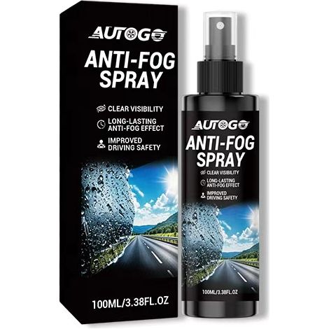 AUTOGO Auto-Antibeschlagspray – Sorgt für klare Sicht, schonende Formel für Autofenster und Windschutzscheiben (1/5)