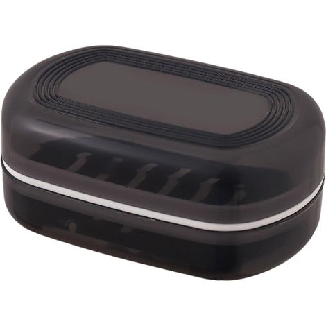SHINING HOUSE Jabonera fácil de limpiar con tapa, soporte de viaje sellado, duradera y práctica, adecuada para ducha, baño, hogar, senderismo, juego de cuatro (1/5)