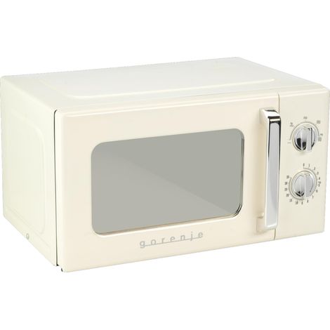 Gorenje MO20E1HRL Microonde /20L /700 W/AquaClean/Timer/funzione scongelamento /5 livelli di potenza/sicurezza bambini/bianco/retrò (1/5)