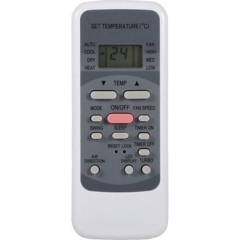 Fernbedienung für Klimaanlagen der Serie R51: R51/E, R51/CE, R51M/CE, R51D/E, R51M/BGE, R51M/BGE, mit integrierter Uhr und Ein-/Ausschalttimer. (1/4)