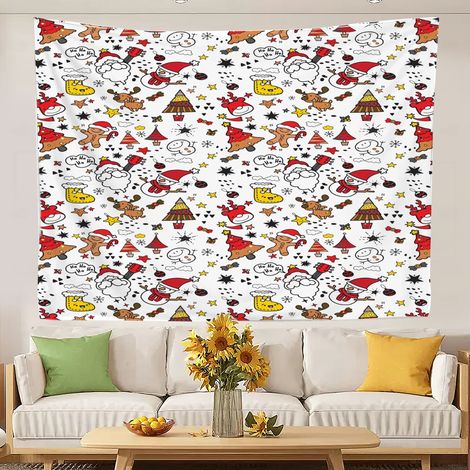 Tapisserie de plage colorée et tendance pour la chambre à coucher, nappe pour la chambre à coucher, la maison ou le dortoir 180x150cm (1/5)