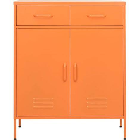 Maison Exclusive - Armadietto Arancione 80x35x101,5 cm in Acciaio