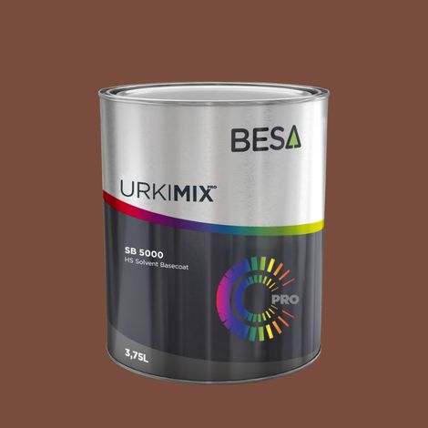 Pot de peinture Polyuréthane / bi composant Brun De Sécurité RAL 8002  Brillant - 750 gr