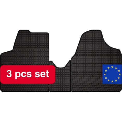 Gummifußmatte, passgenau, strapazierfähiger Schutz, schwarz (1/5)