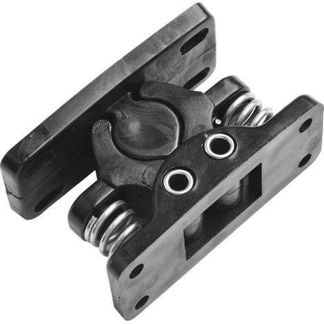 Loquet à double rouleau, porte à ressort facile à verrouiller avec pince d'arrêt de verrouillage de porte à ressort pour portes de camping-car, portes de bateau à moteur de caravane, noir (1/5)