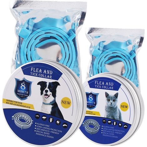 Collier anti-puces et tiques à base d’huiles essentielles végétales – 38 cm – Protection 1 mois – Chien et chat – 10 couleurs disponibles
