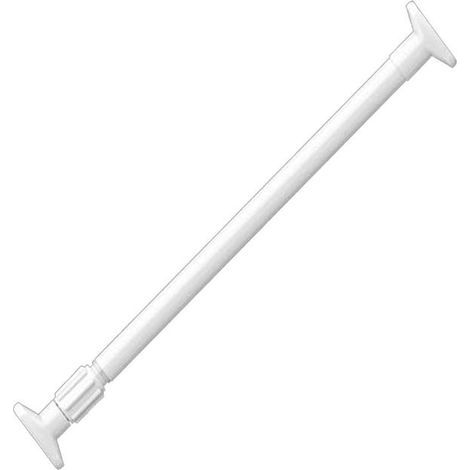 Multifunctional telescopic shower bar, no drilling required, easy to install, length 50-80 cm, white. (1/5)