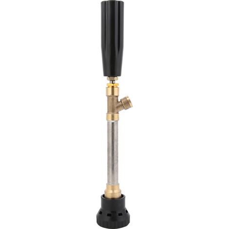 Boquilla de Acero Inoxidable para Hidrolimpiadora, Chorro Ajustable y Mango Largo 14cm – Ideal para Limpieza de Coches y Jardín (1/5)
