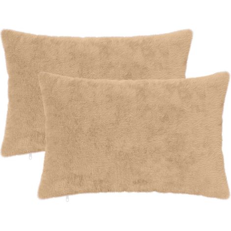 Funda de almohada 2 uds. HEERLEN Crema 40 x 60 cm vidaXL (1/5)