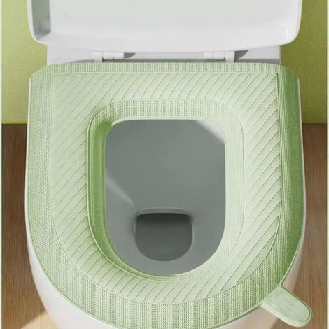 Toilet seat covers, including heated covers, elongated covers, and padded seat cushions. Green (1/5)