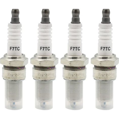 Lot de 4 bougies d'allumage F7TC pour moteurs 4 temps de machines GX120, GX160, GX200, GX240, GX270, GX340 et GX390 (1/5)