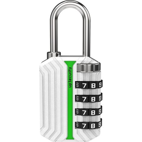 Cadenas à combinaison pour casier de gym, petit cadenas combo pour extérieur, casier de voyage, cadenas avec code pour bagages, armoire, unité de rangement, étui, boîte à outils (lumineux (1/5)