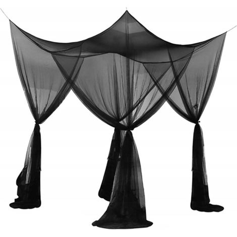 Mosquitera de cama - Mosquitera doble - Mosquitera cuadrada - Mosquitera tipo tienda - 190 cm x 210 cm x 240 cm - Incluye montaje (1/5)