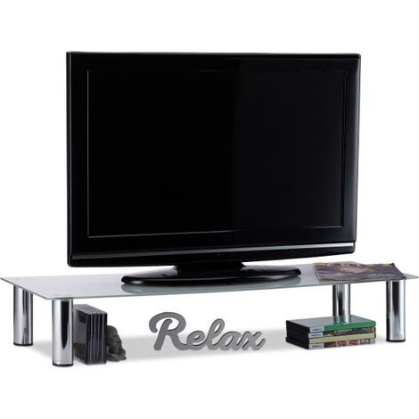 Glass tv stand