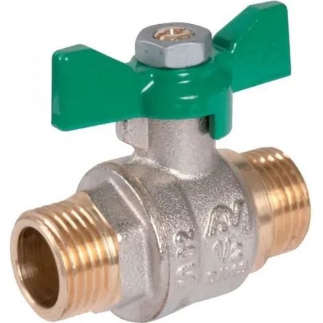 Valvola di arresto sfera 3598781160121 ottone farfalla passaggio completo