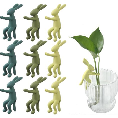 Set de 9 Supports de Propagation de Plantes – Support de Tiges Hydroponiques, Porte-Tailles pour Pousses, Outil de Croissance Mignon et Pratique pour Plantes d'Intérieur (1/5)