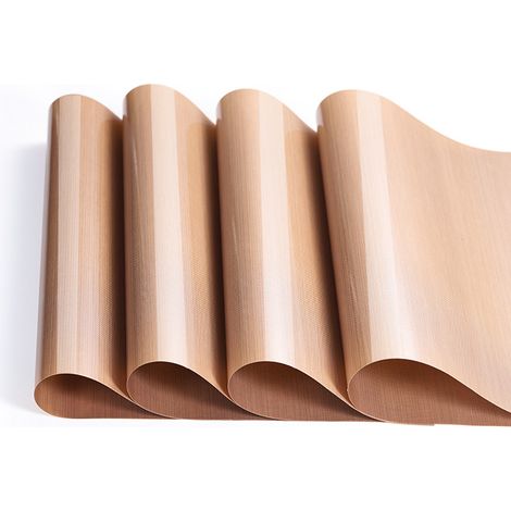 Lot de 4 feuilles de papier sulfurisé, revêtement antiadhésif, résistantes à la chaleur, maniques de cuisine, réutilisables, surface lisse, 40 × 40 cm (1/4)