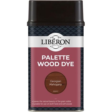 Liberon 126742 Palette Wood Dye Georgian Mahogany 500ml LIBWDPGM500N