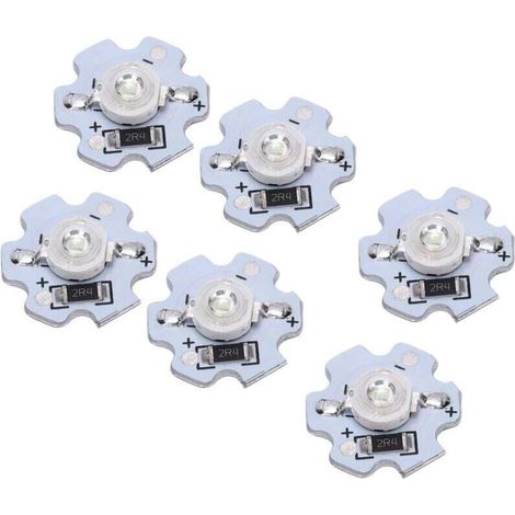 Puces LED, 25pcs Perles de Lampe LED, Puce LED Haute Puissance 200LM 3W 5V, Lampe LED SMD Puce Ampoule pour Luminaires de Bricolage, Panneaux Muraux 3D (Lumière naturelle) (1/4)