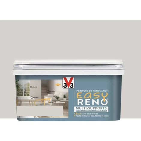 Peinture Multi-Supports V33 Easy Réno Gris porcelaine 2 L
