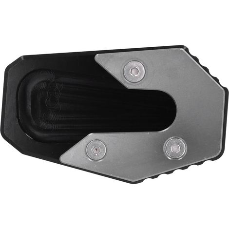 Extensor de caballete para motociclista R1200RT - Placa antideslizante de aluminio titanio CNC - 103 x 65 x 15 mm - Asegura el estacionamiento en terrenos blandos (1/5)