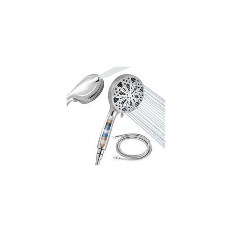 Pommeau de douche haute pression à 8 + 2 modes, avec tuyau 1,5 m, idéal pour un nettoyage efficace et une expérience spa à domicile (1/5)