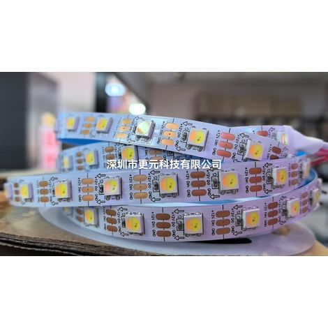 WWA 12V 6812 LED strip with 60 dual color temperature LEDs, 10 mm.